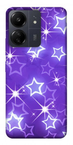 Чехол Purple sparkles для Xiaomi Redmi 13C