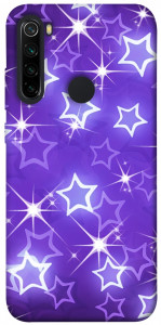 Чохол Purple sparkles для Xiaomi Redmi Note 8 2021