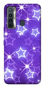 Чохол Purple sparkles для TECNO Camon 17