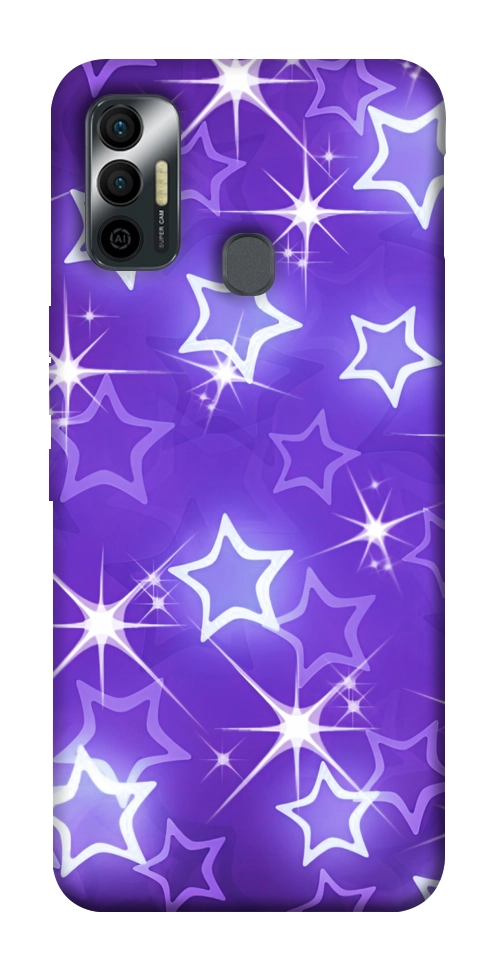 Чохол Purple sparkles для TECNO Spark 7