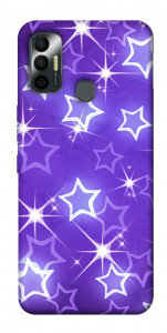 Чехол Purple sparkles для TECNO Spark 7