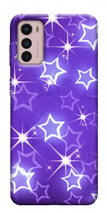 Чехол Purple sparkles для Motorola Moto G42