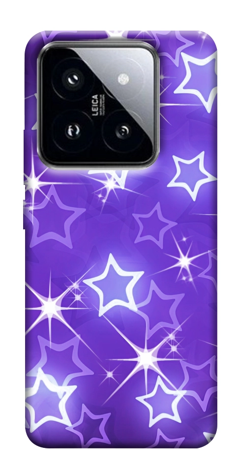 Чехол Purple sparkles для Xiaomi 14 Pro