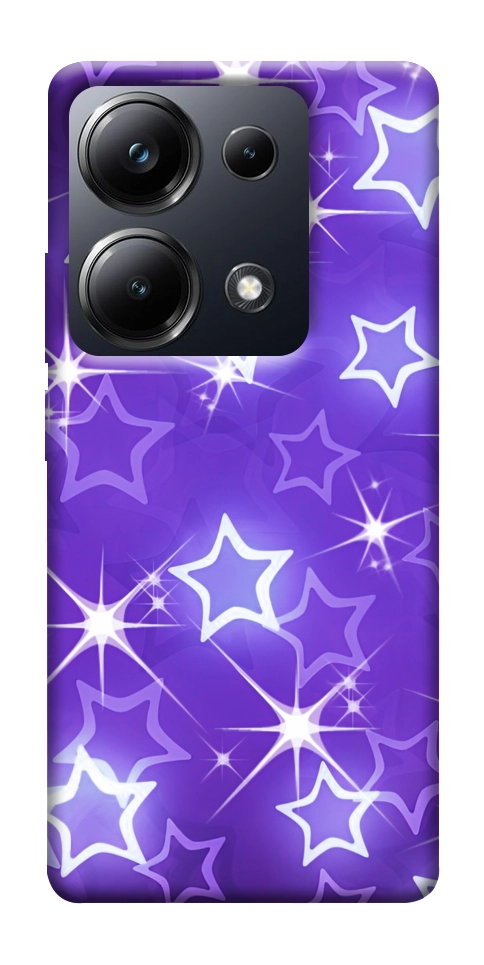 Чехол Purple sparkles для Xiaomi Poco M6