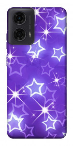 Чехол Purple sparkles для Motorola Moto G24