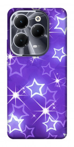 Чехол Purple sparkles для Infinix Hot 40