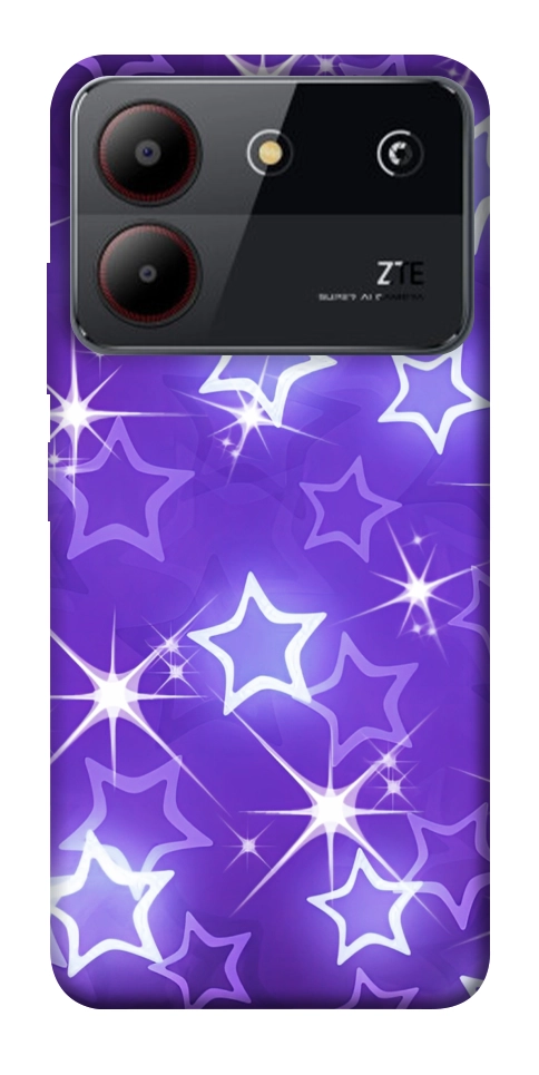 Чохол Purple sparkles для ZTE Blade A54 4G