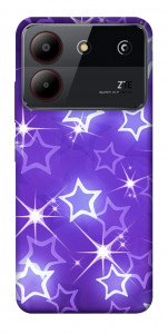 Чехол Purple sparkles для ZTE Blade A54 4G