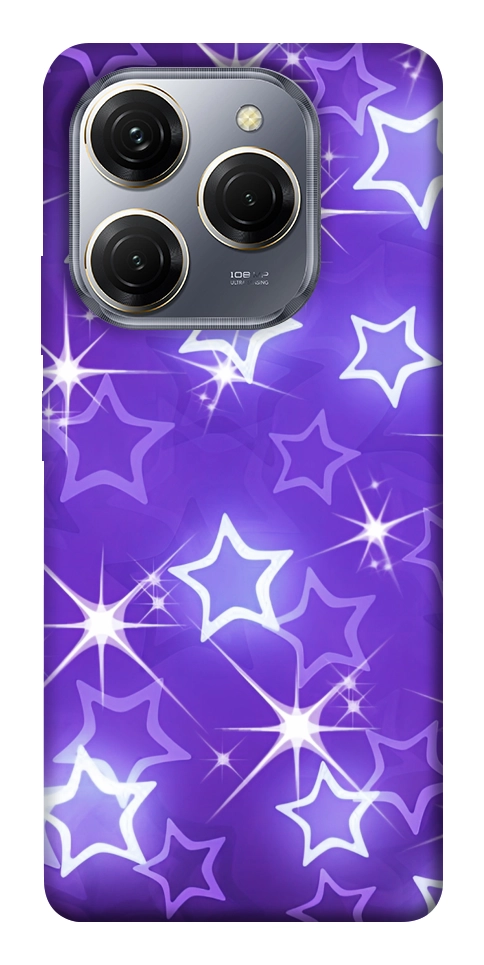 Чехол Purple sparkles для TECNO Spark 20 Pro