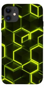 Чехол Neon hexagon для iPhone 11