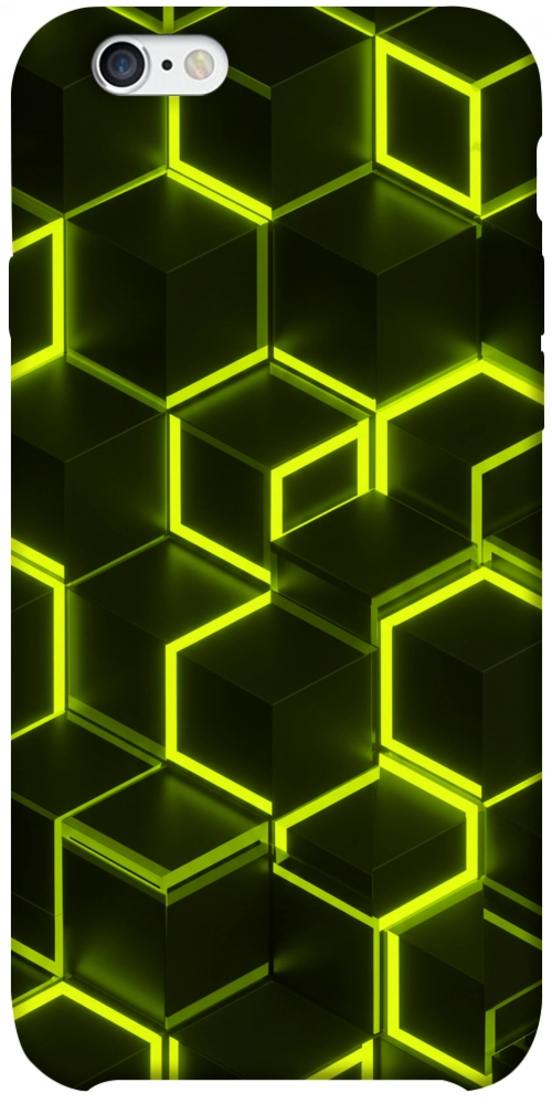 Чехол Neon hexagon для iPhone 6S Plus