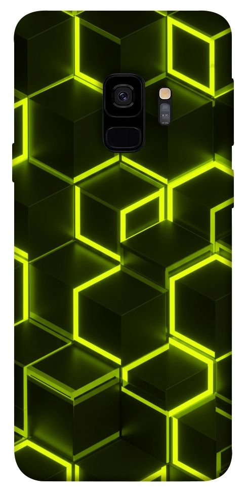 Чохол Neon hexagon для Galaxy S9