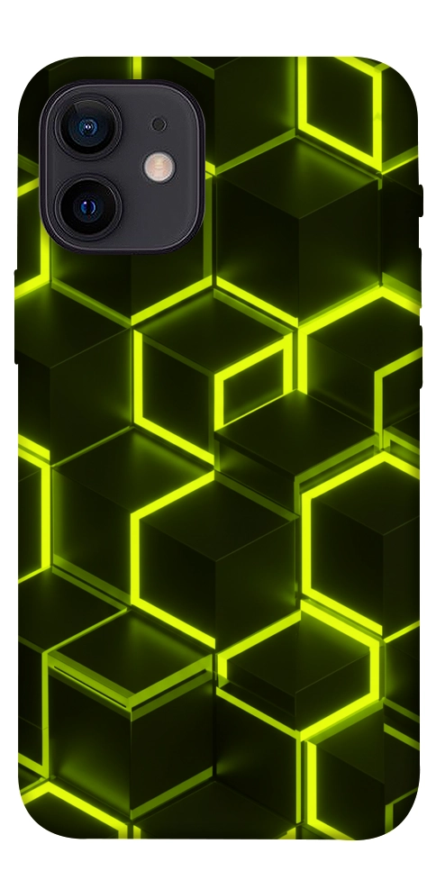 Чохол Neon hexagon для iPhone 12 mini