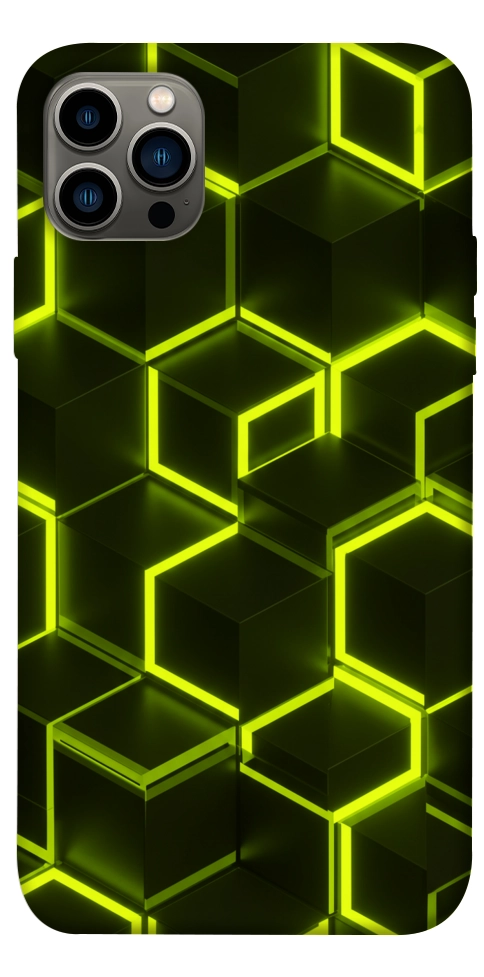 Чехол Neon hexagon для iPhone 12 Pro