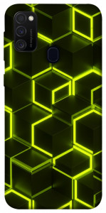 Чохол Neon hexagon для Samsung Galaxy M21