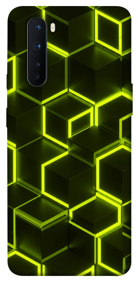 Чохол Neon hexagon для OnePlus Nord