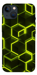 Чехол Neon hexagon для iPhone 13