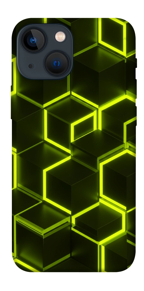 Чохол Neon hexagon для iPhone 13 mini