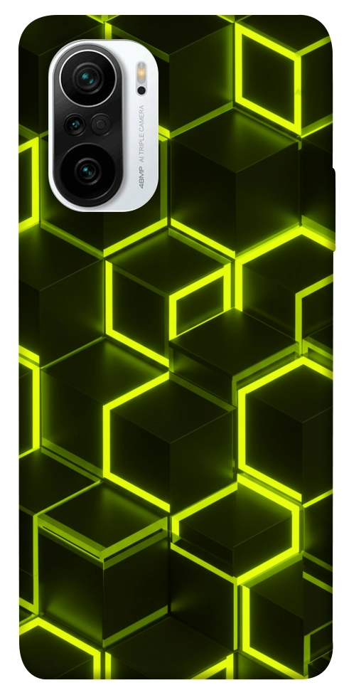 Чохол Neon hexagon для Xiaomi Poco F3