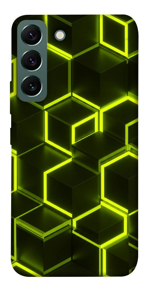 Чохол Neon hexagon для Galaxy S22