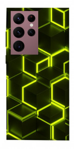 Чехол Neon hexagon для Galaxy S22 Ultra