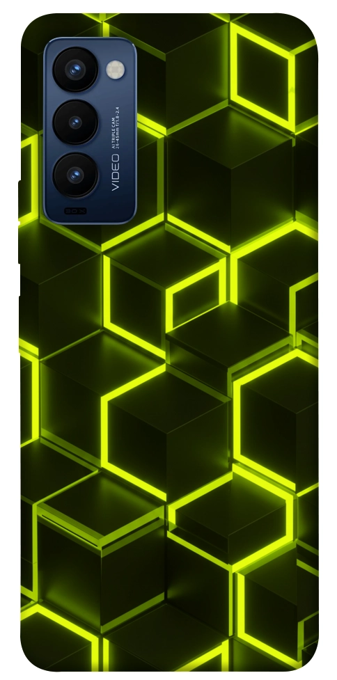 Чехол Neon hexagon для TECNO Camon 18