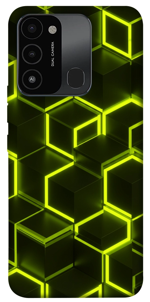 Чохол Neon hexagon для TECNO Spark 8C