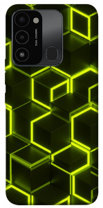 Чехол Neon hexagon для TECNO Spark 8C