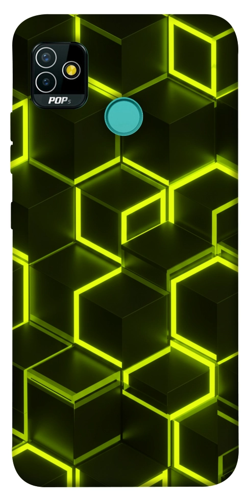 Чехол Neon hexagon для TECNO Pop 5