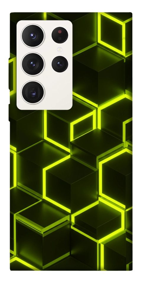 Чохол Neon hexagon для Galaxy S23 Ultra