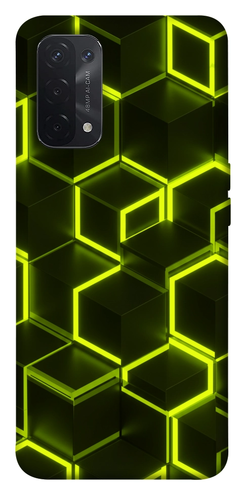 Чохол Neon hexagon для Oppo A74 5G