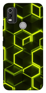 Чохол Neon hexagon для Nokia C21 Plus