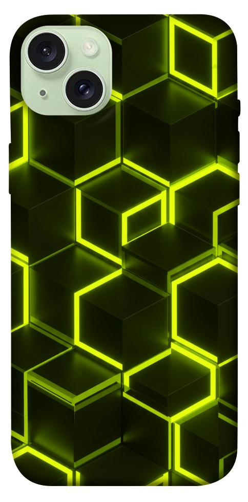 Чохол Neon hexagon для iPhone 15 Plus