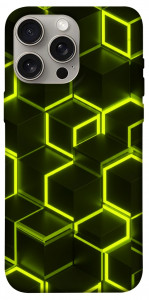 Чохол Neon hexagon для iPhone 15 Pro Max