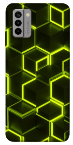 Чохол Neon hexagon для Nokia G22