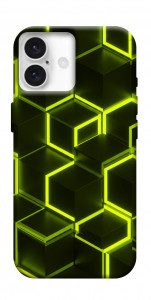 Чохол Neon hexagon для iPhone 16