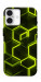 Чехол Neon hexagon для iPhone 16