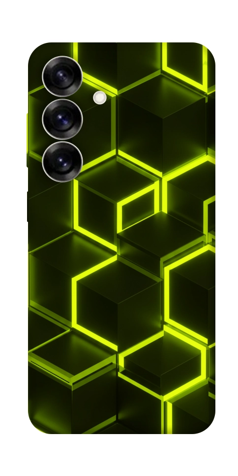 Чехол Neon hexagon для Galaxy S25