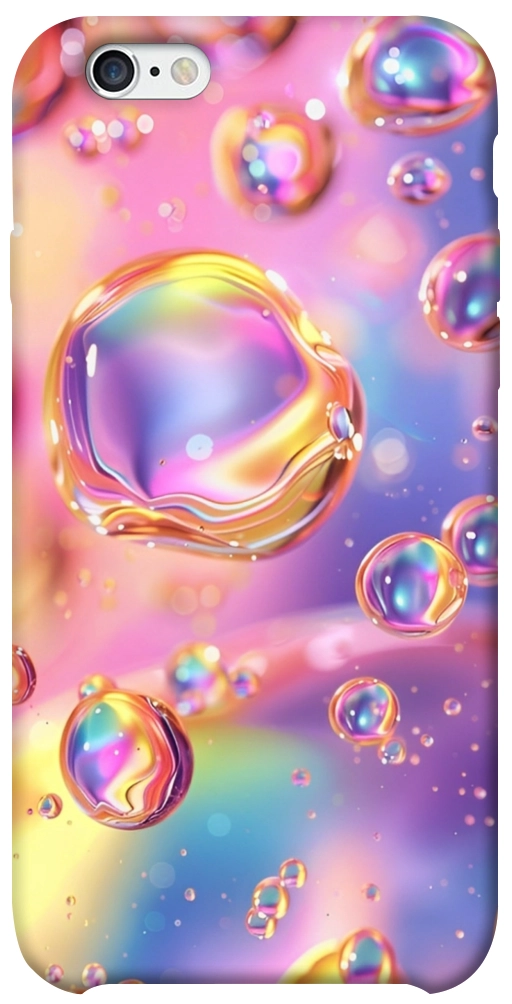 Чехол Neon bubbles для iPhone 6