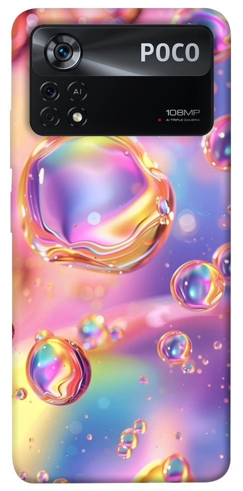 Чехол Neon bubbles для Xiaomi Poco X4 Pro