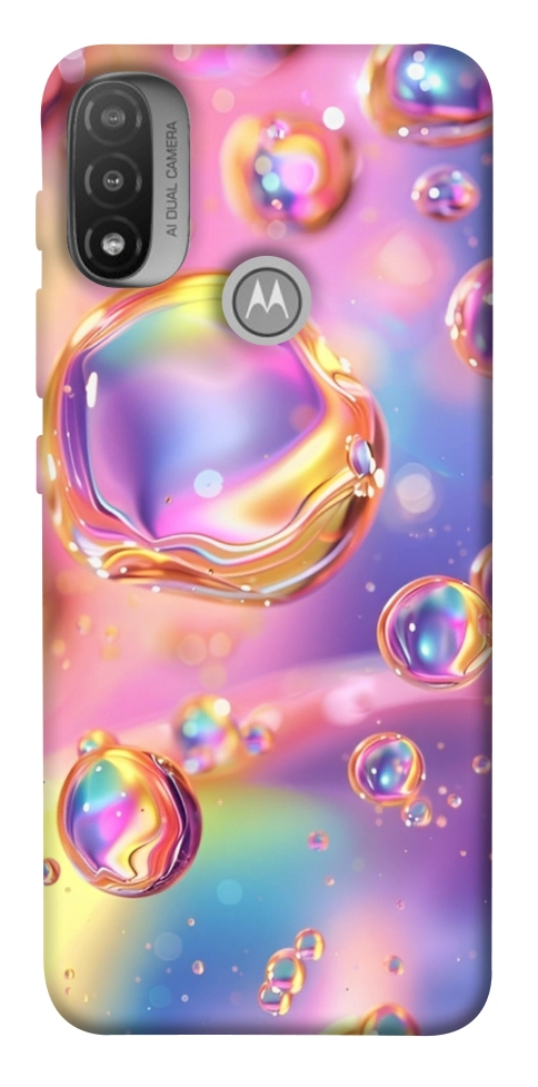 Чехол Neon bubbles для Мotorola Moto E20