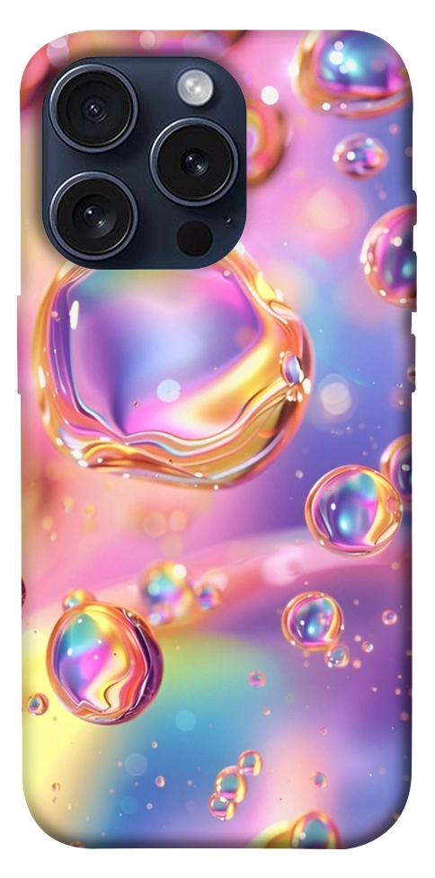 Чехол Neon bubbles для iPhone 15 Pro