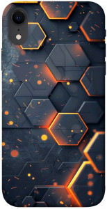 Чехол Burning hex pattern для iPhone XR