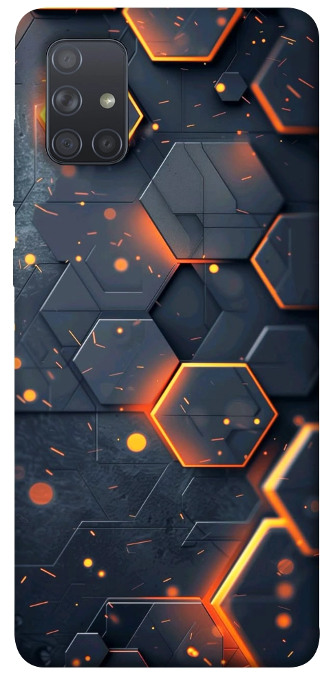 Чохол Burning hex pattern для Galaxy A71 (2020)