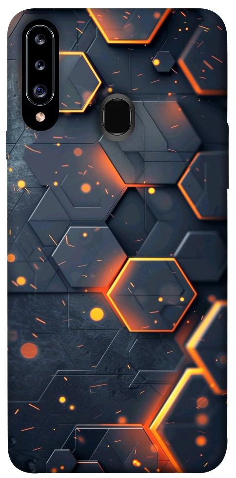 Чохол Burning hex pattern для Galaxy A20s (2019)