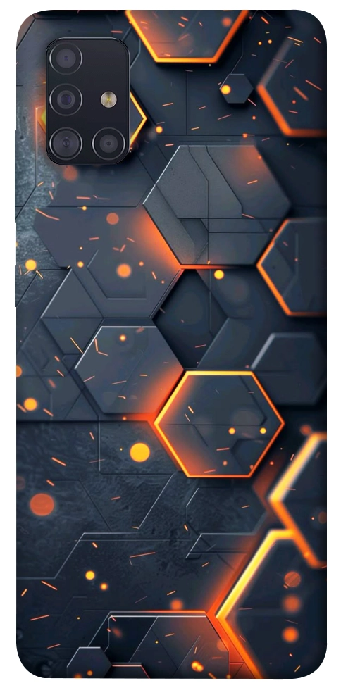 Чохол Burning hex pattern для Galaxy A51 (2020)