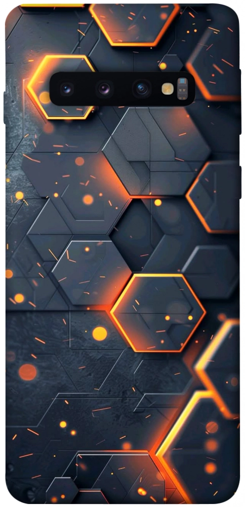 Чохол Burning hex pattern для Galaxy S10 (2019)