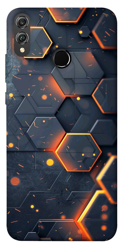 Чехол Burning hex pattern для Huawei Honor 8X