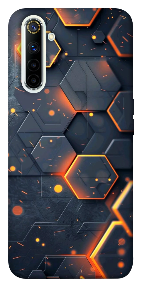 Чохол Burning hex pattern для Realme 6