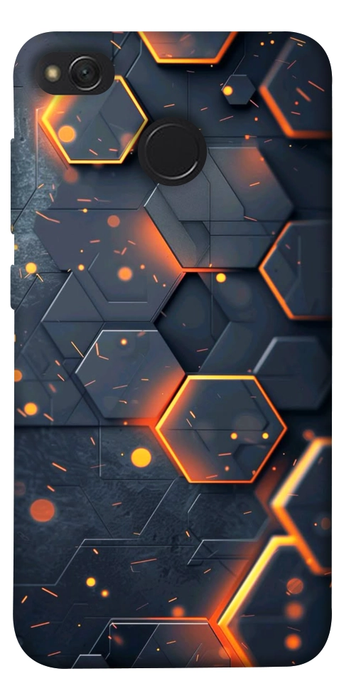 Чехол Burning hex pattern для Xiaomi Redmi 4X